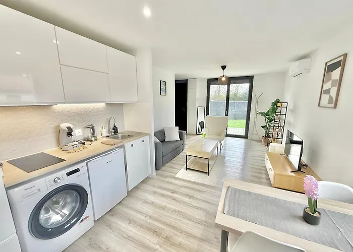 T2 Confort - Clim - Parking - Jardin *